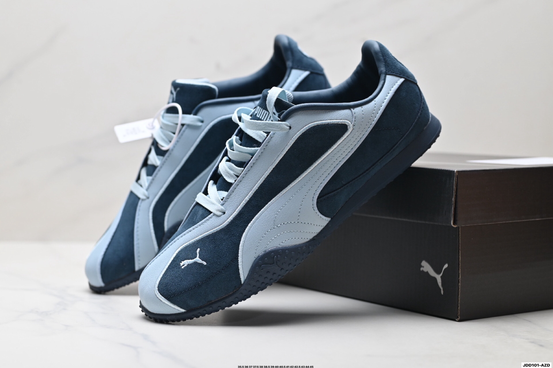 Puma Bella V2 Leather Sneakers Navy Blue