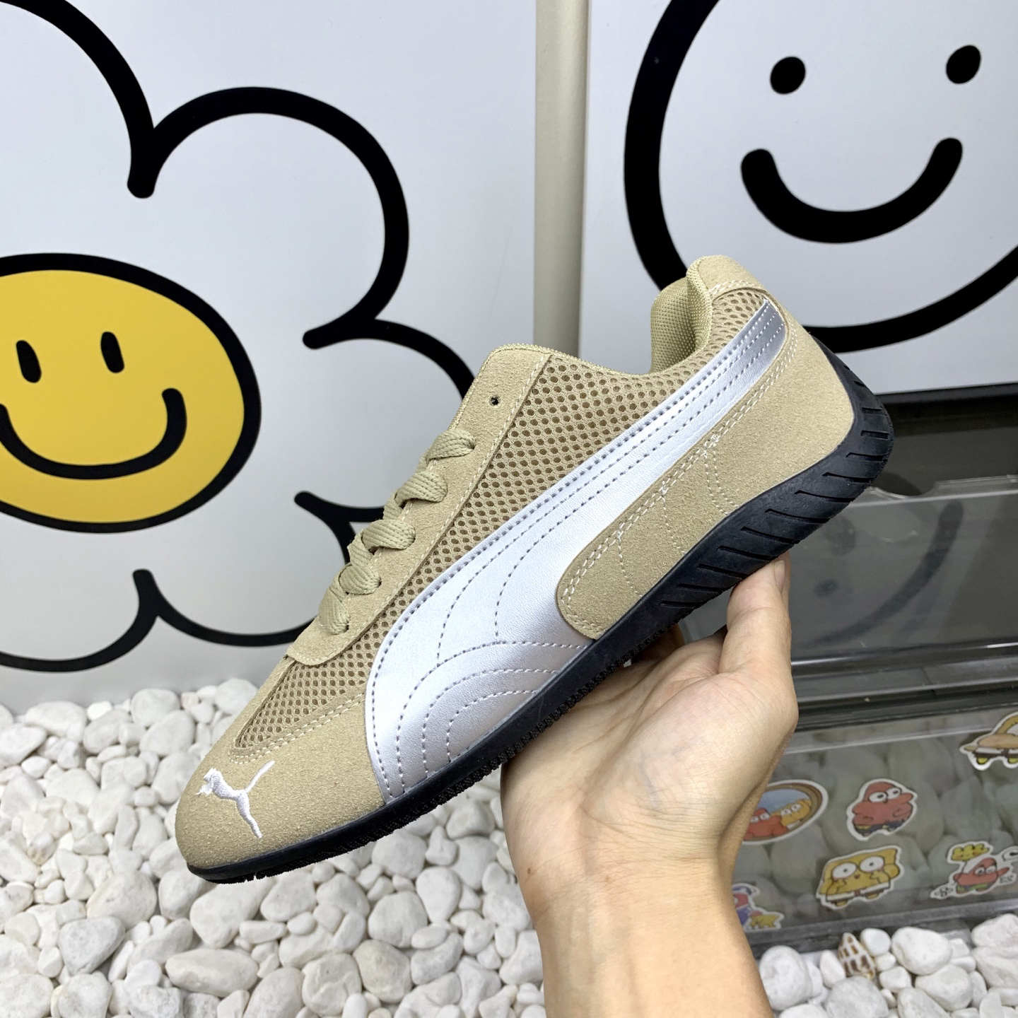 Puma Mesh Casual Sneakers Khaki