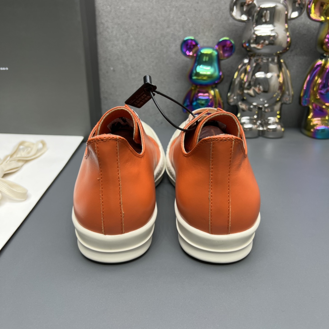 Rick Owens Low Sneakers Orange