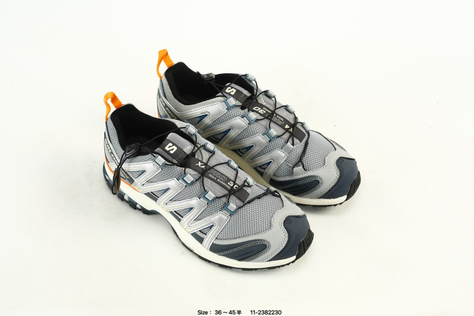 Salomon XA Pro 3D Trail Running Shoes Grey Blue Orange
