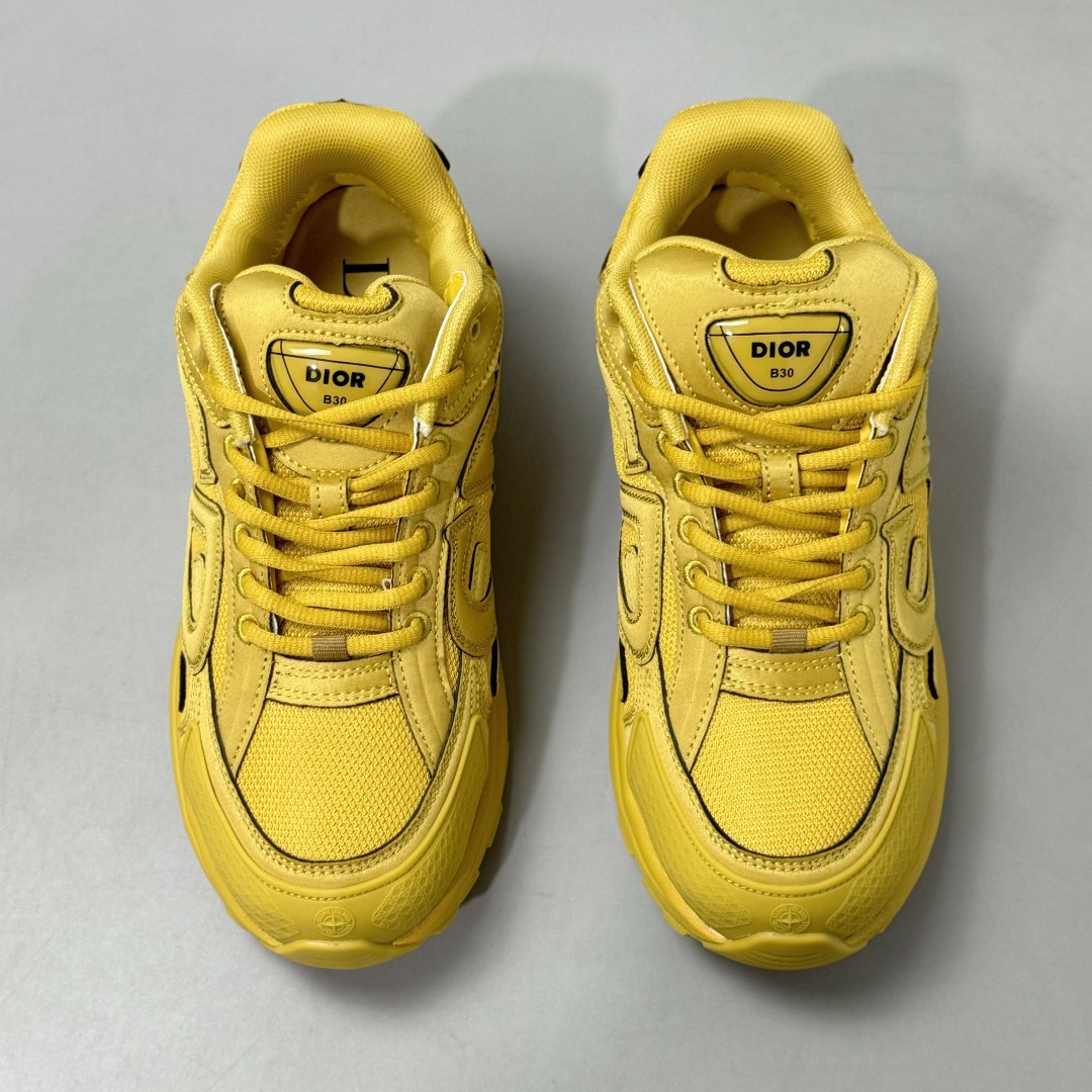 Dior B30 Low-Top Sneakers Yellow