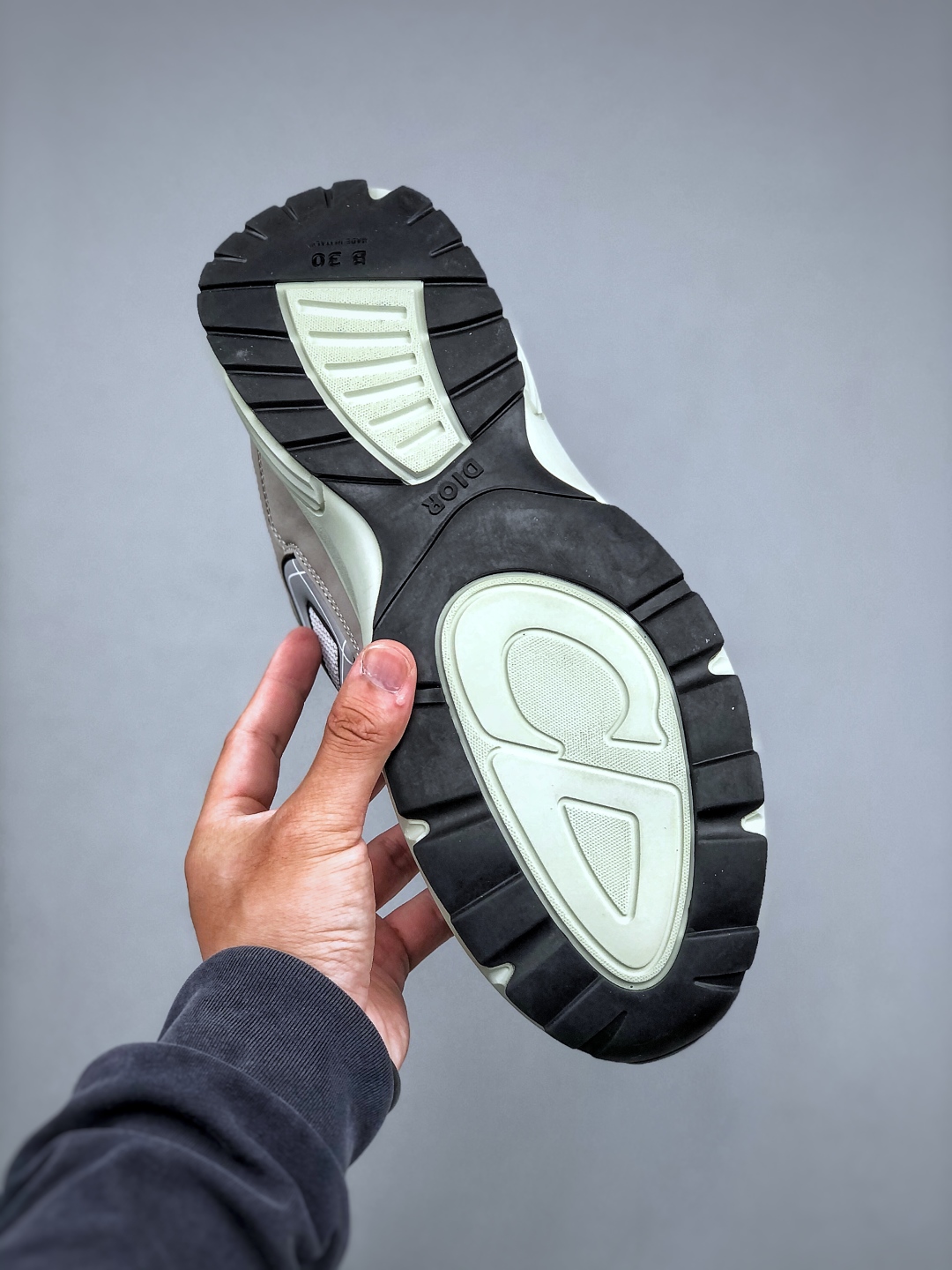 Dior B30 Chunky Running Sneakers Grey