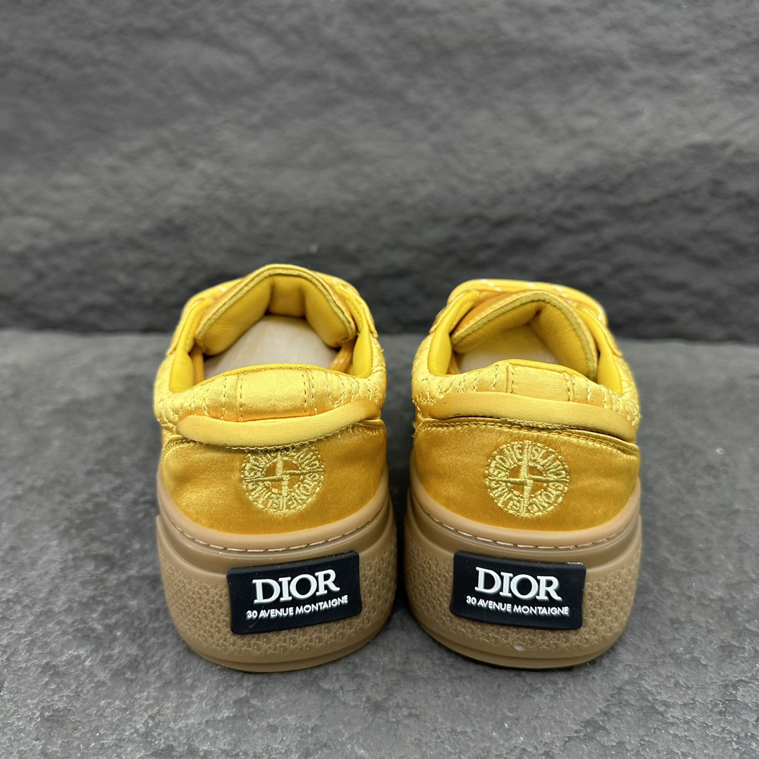 Dior x Stone Island B33 Low Sneakers Yellow