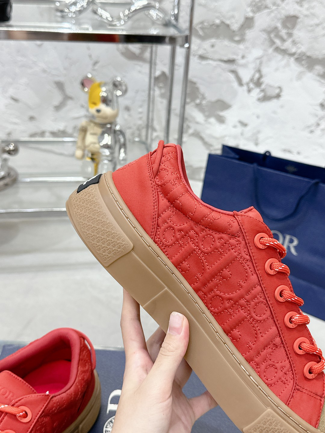 Dior x Stone Island B33 Sneakers Red