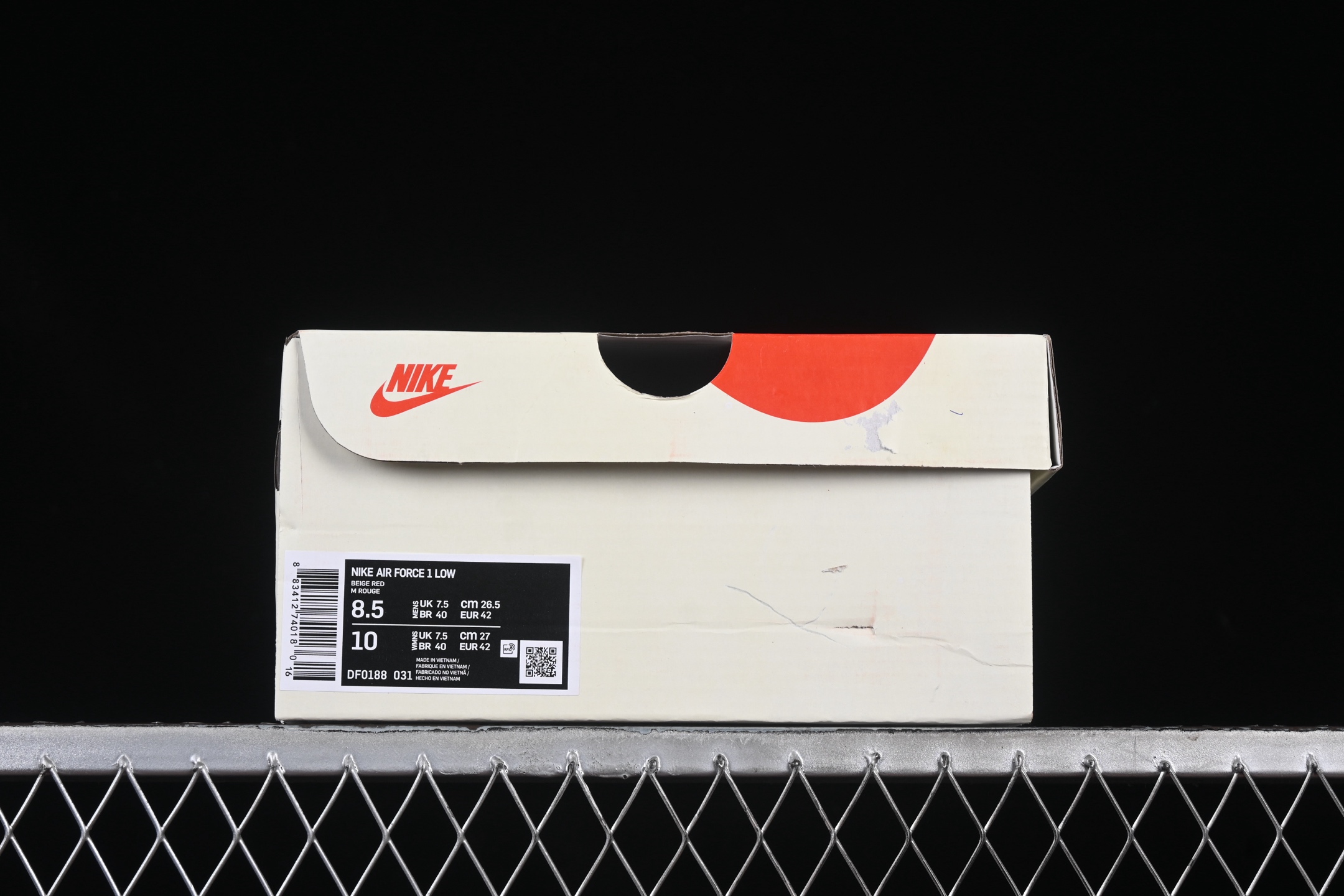 Nike Air Force 1 Low Stussy Collab Sail Red