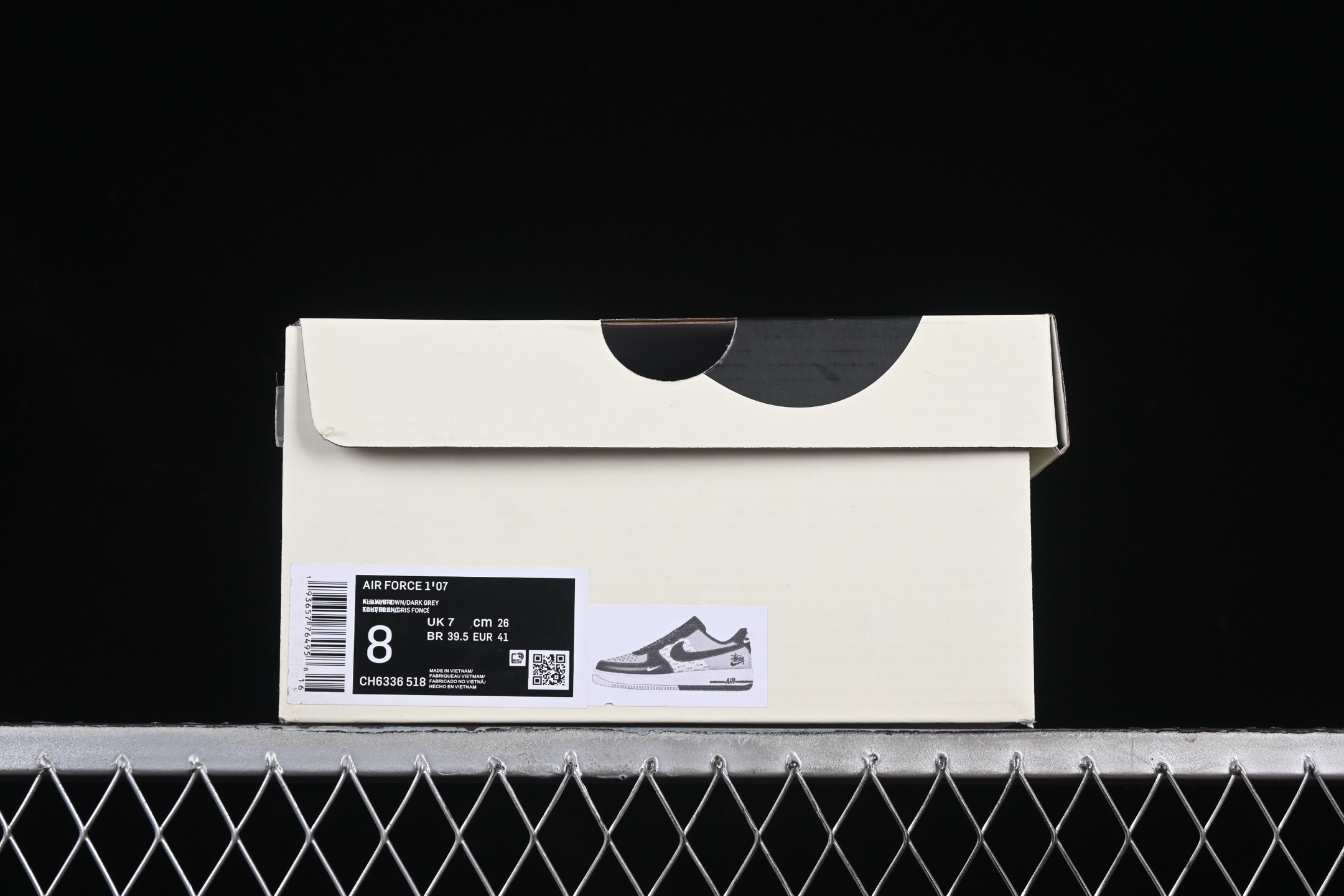Nike Air Force 1 '07 Low x Stussy Sneakers Black/Grey