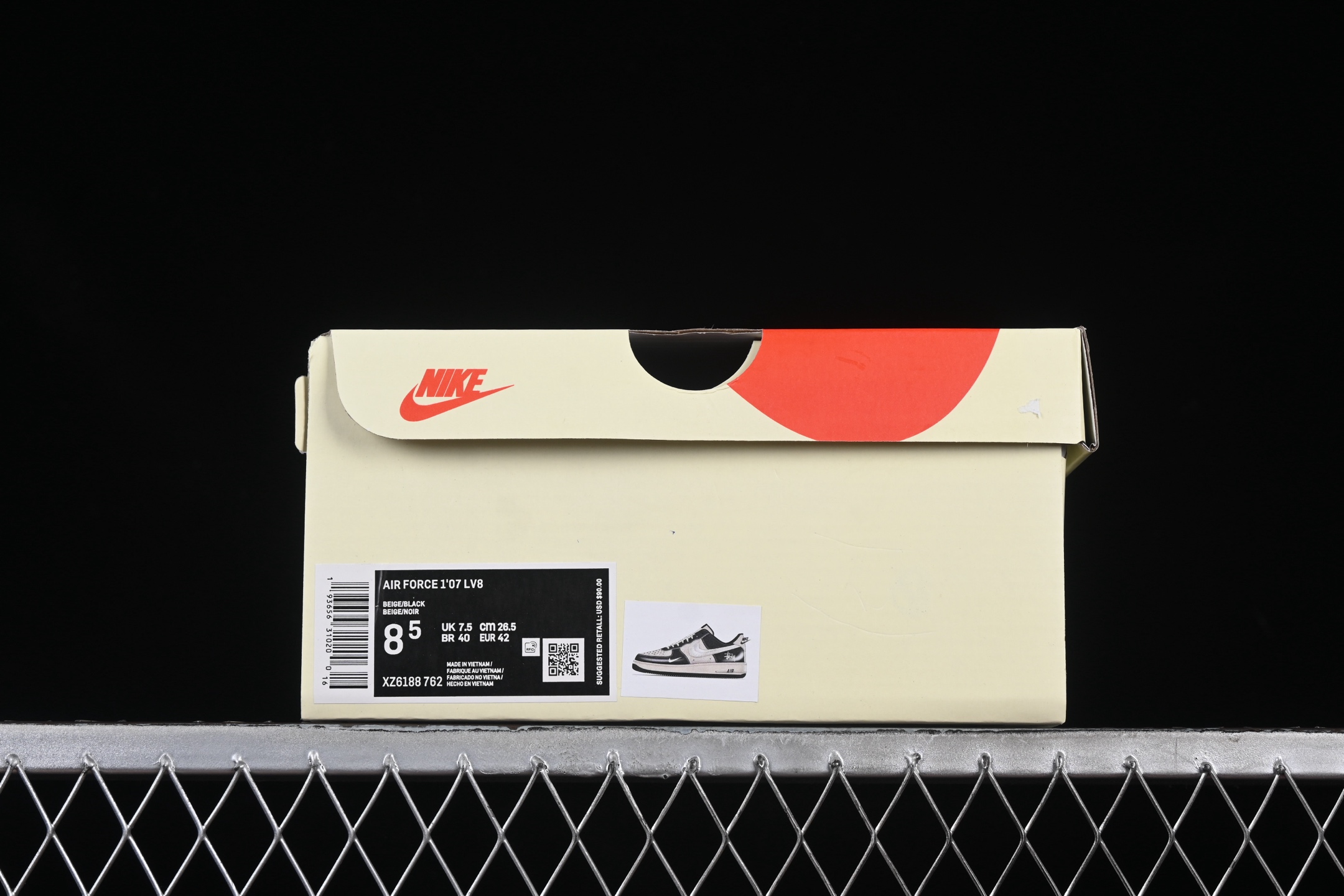 Nike Air Force 1 Low x Stussy Beige Black