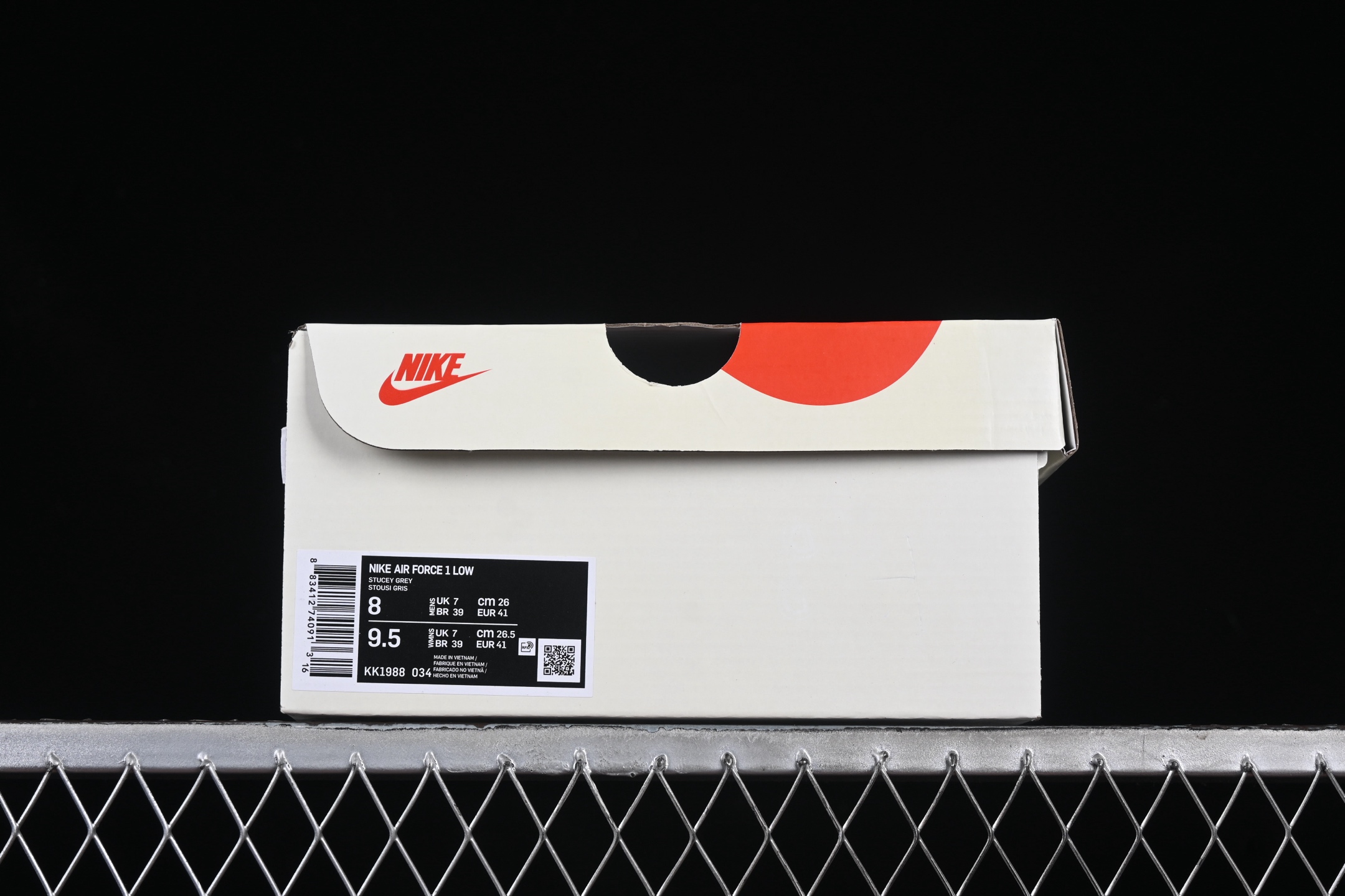 Nike Air Force 1 Low Stussy Stars Sneakers Grey/Olive