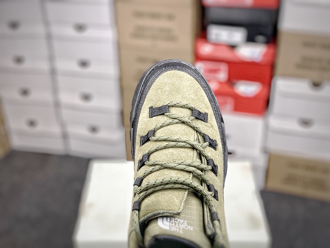 The North Face Suede Hiking Shoes Olive