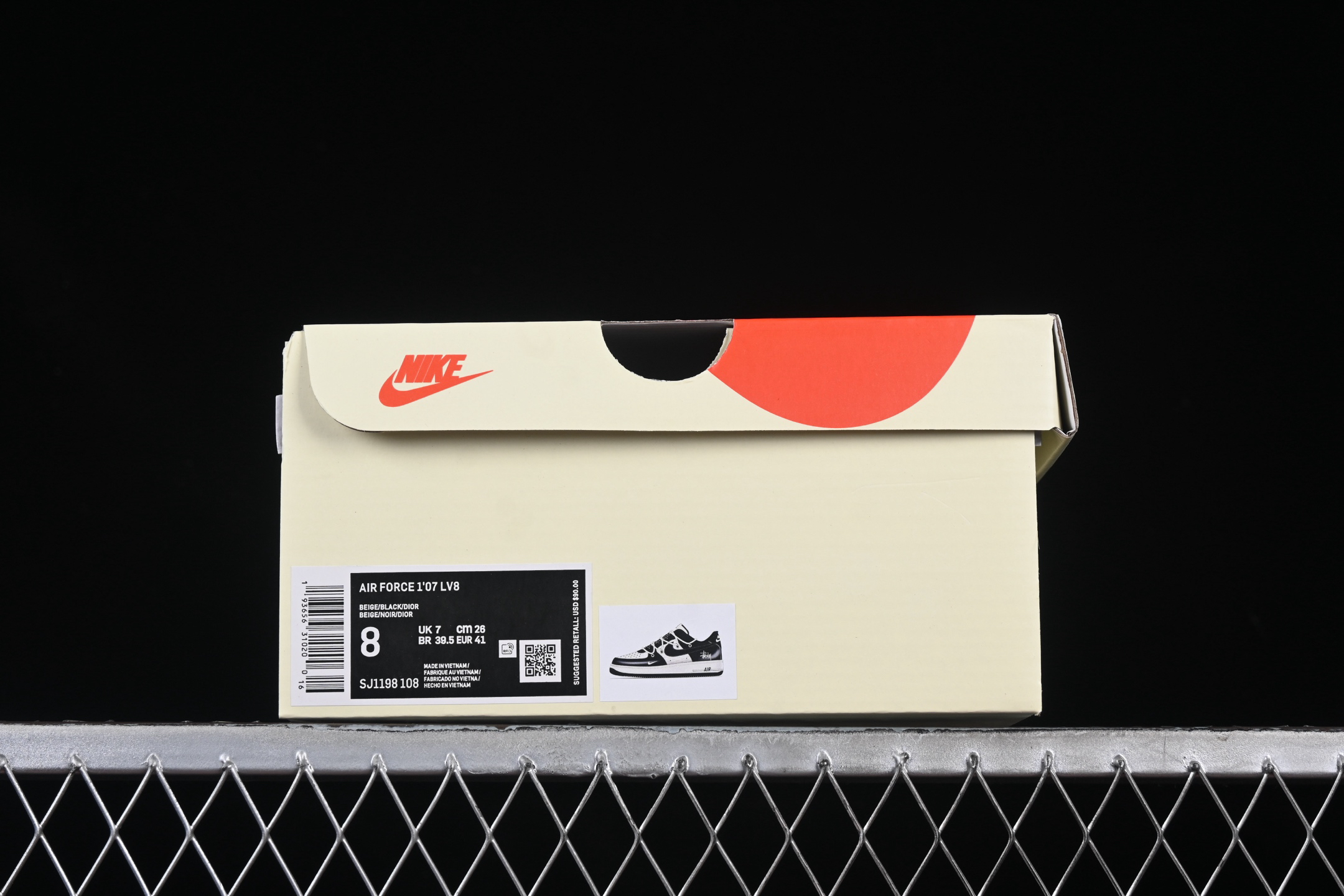 Nike Air Force 1 '07 x Stussy Low Sneakers Black/White
