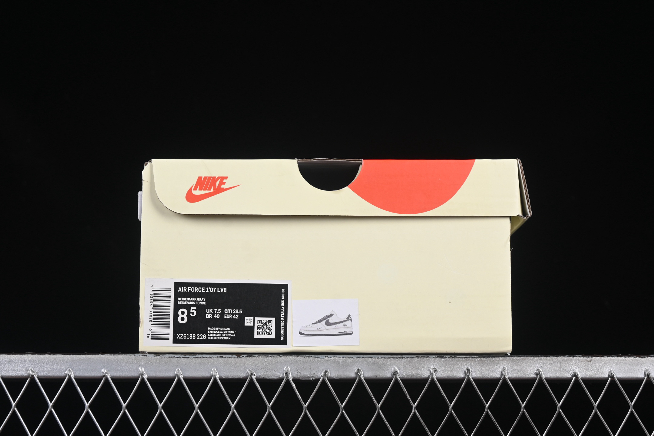 Nike x Stussy Air Force 1 Low Granite Gray