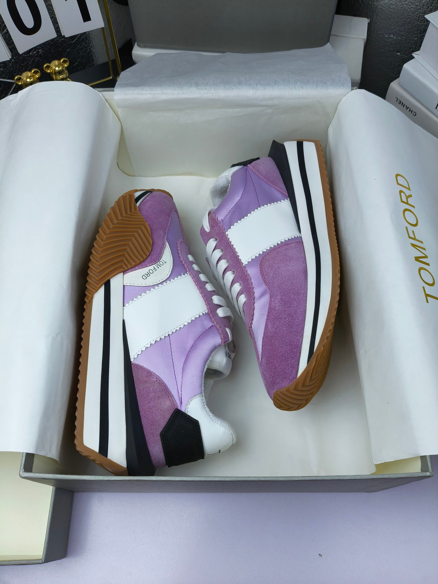Tom Ford Retro Lift Sneakers Purple