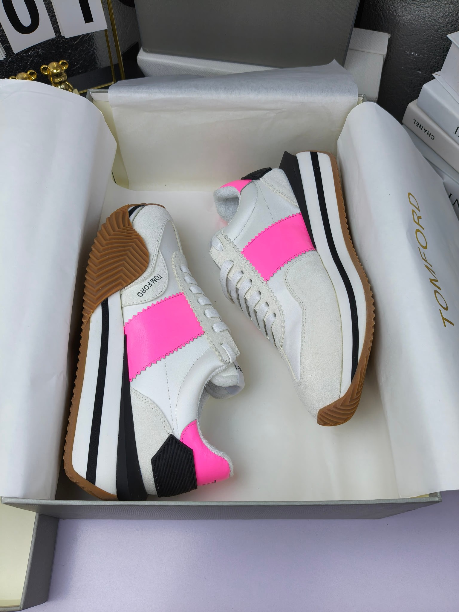 Tom Ford Retro Platform Sneakers Pink