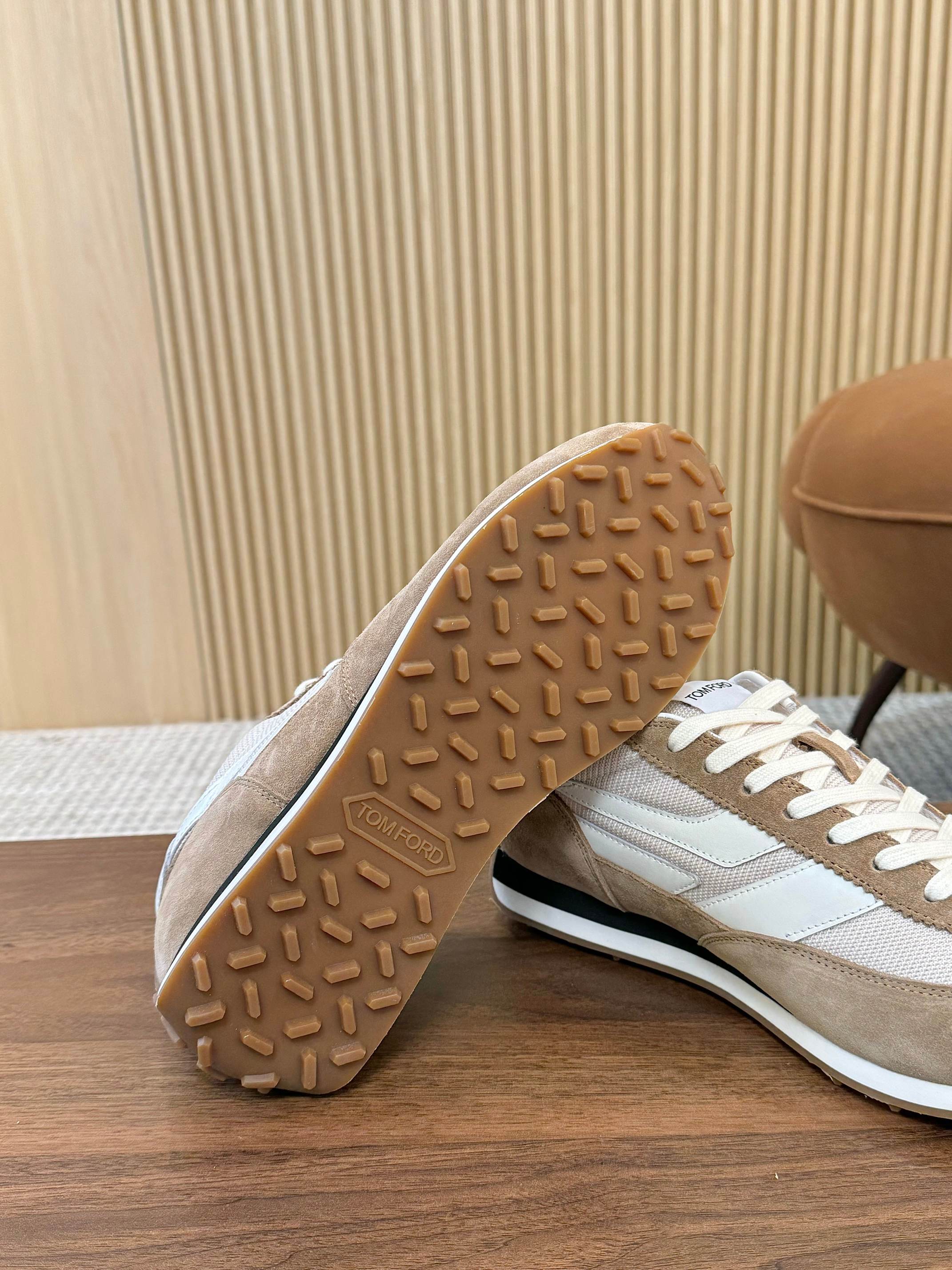 Tom Ford Low-Top Sneakers Khaki