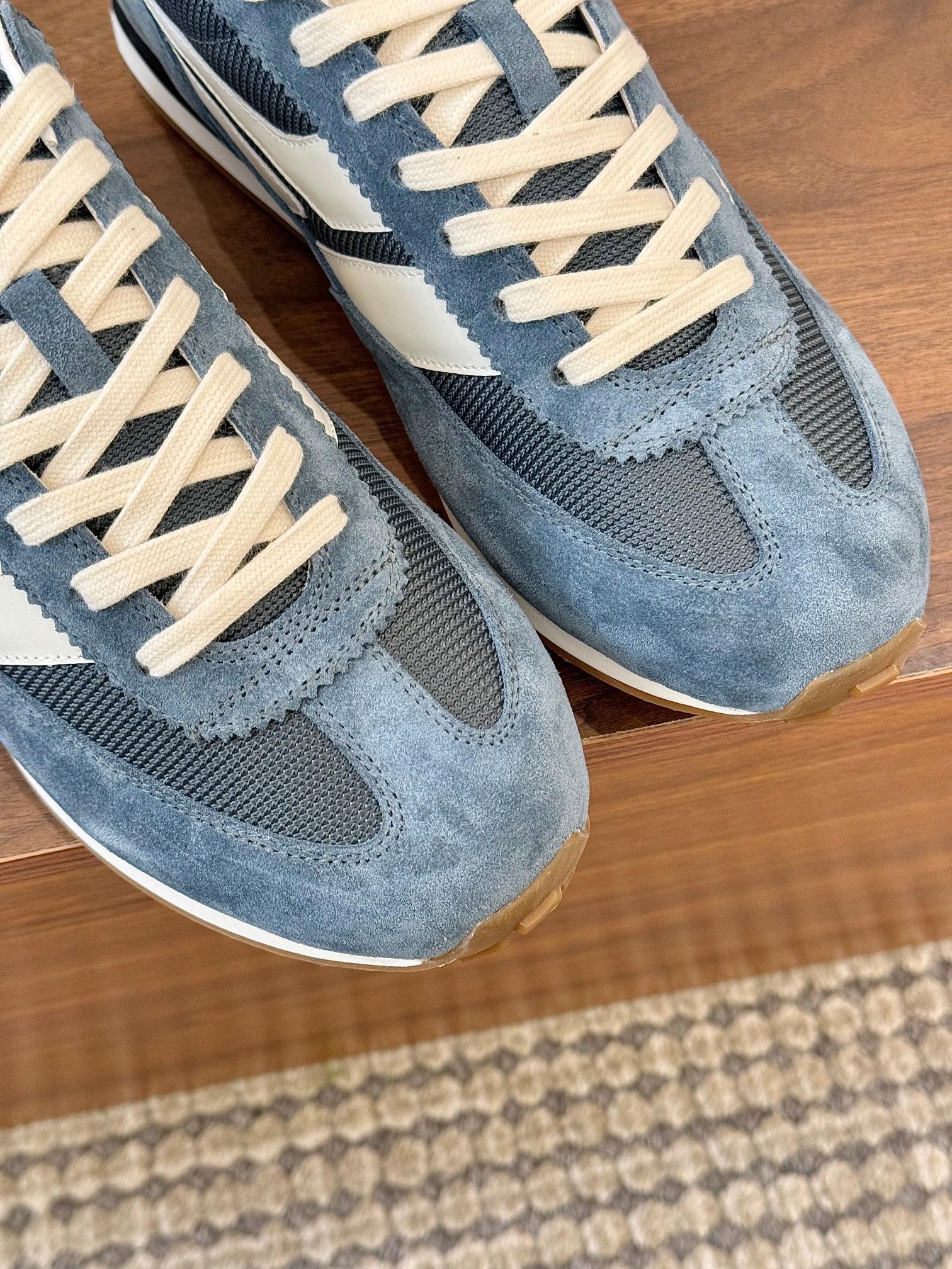 Tom Ford Retro Runner Sneakers Blue