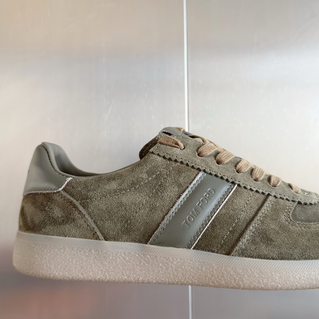 Tom Ford Terence Suede Sneakers Olive