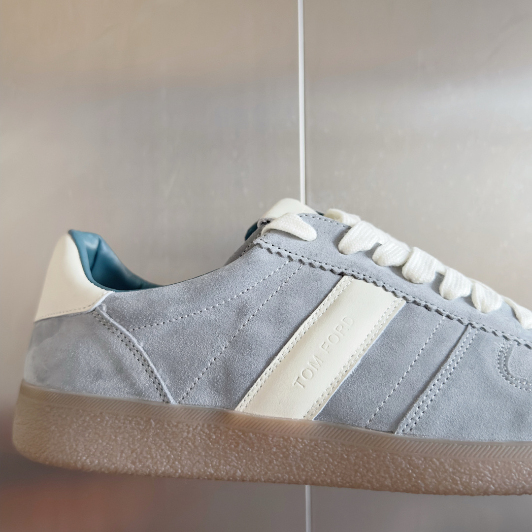 Tom Ford Terence Suede Sneakers Blue/White