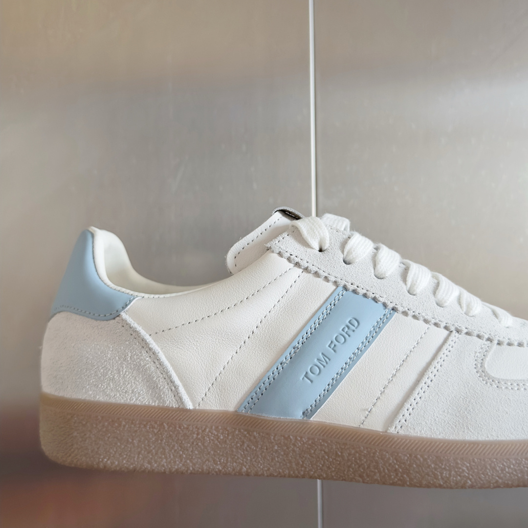 Tom Ford Terence Suede Sneakers Blue/White