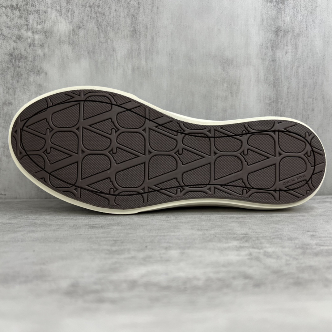 Valentino Garavani V Logo Low-Top Mule Sneakers Brown/Black
