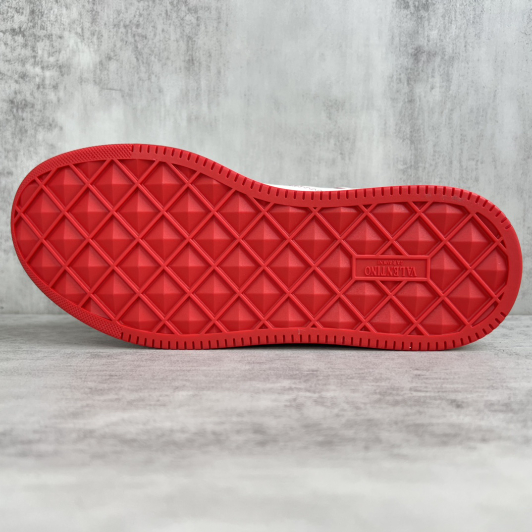 Valentino Garavani Platform Sock Sneakers White/Red