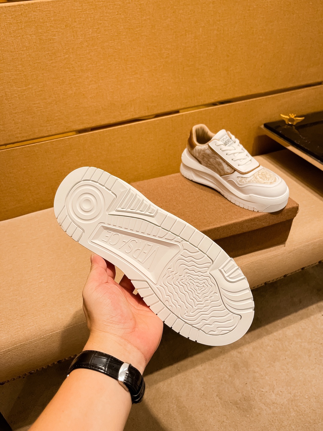 Versace Baroque Panel Sneakers Multicolor