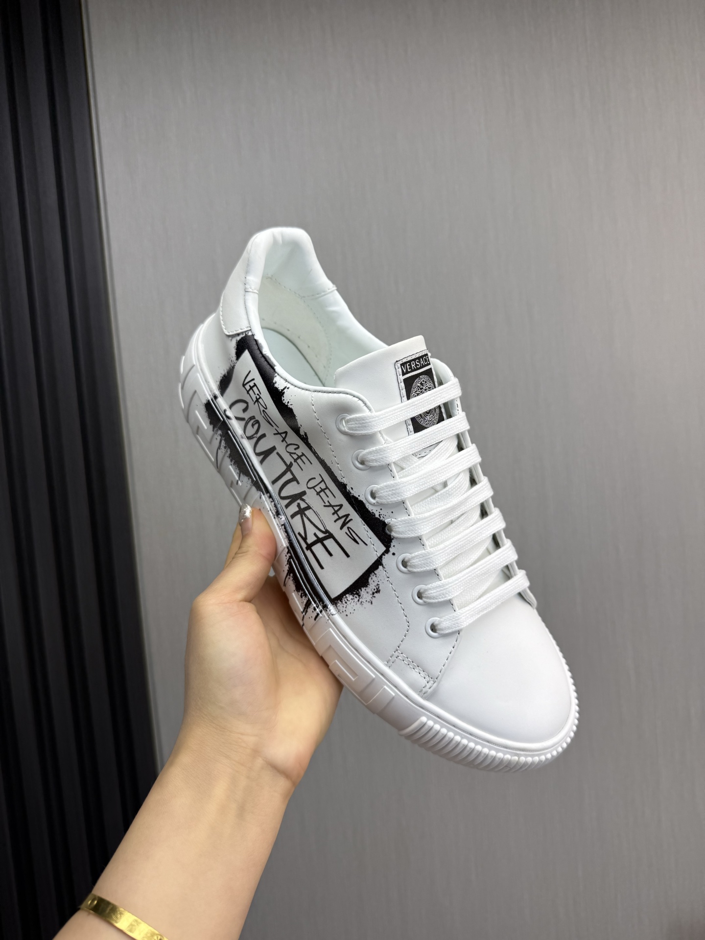 Versace Jeans Couture Leather Sneakers White