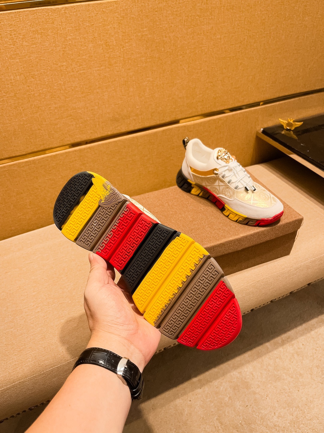 Versace Medusa Low-Top Sneakers Multicolor