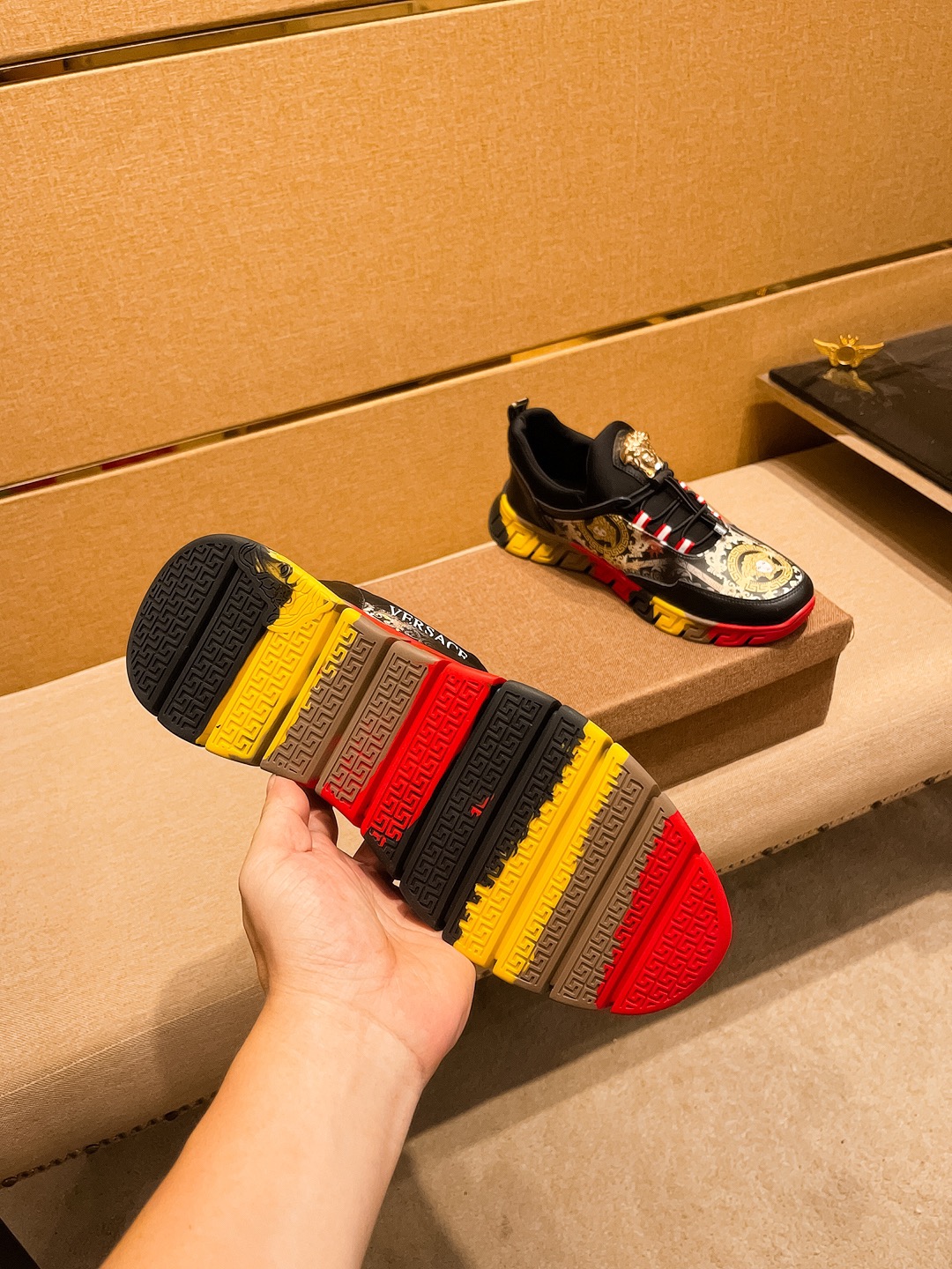 Versace Medusa Low-Top Sneakers Multicolor
