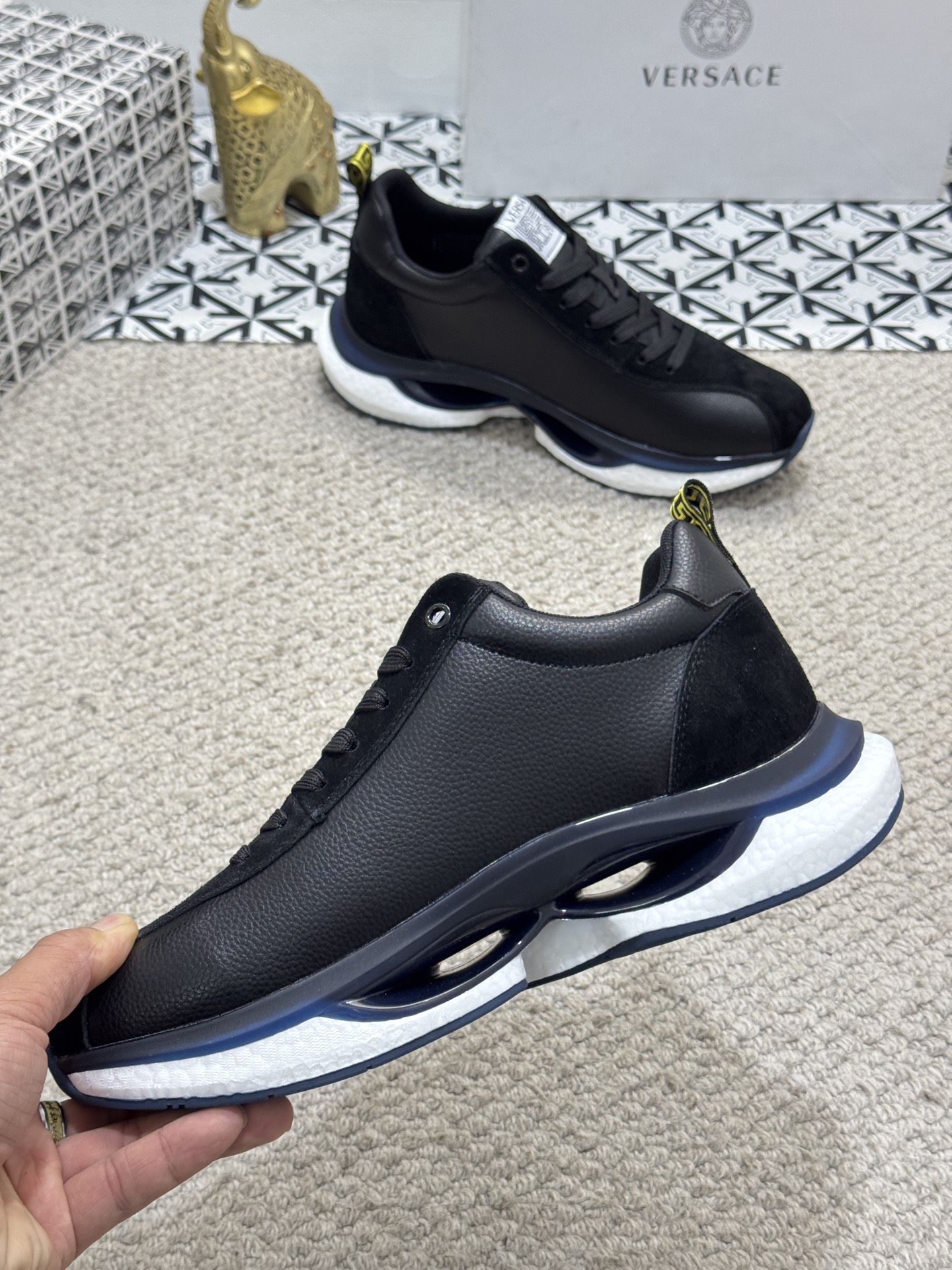 Versace Medusa Low-Top Sneakers Black