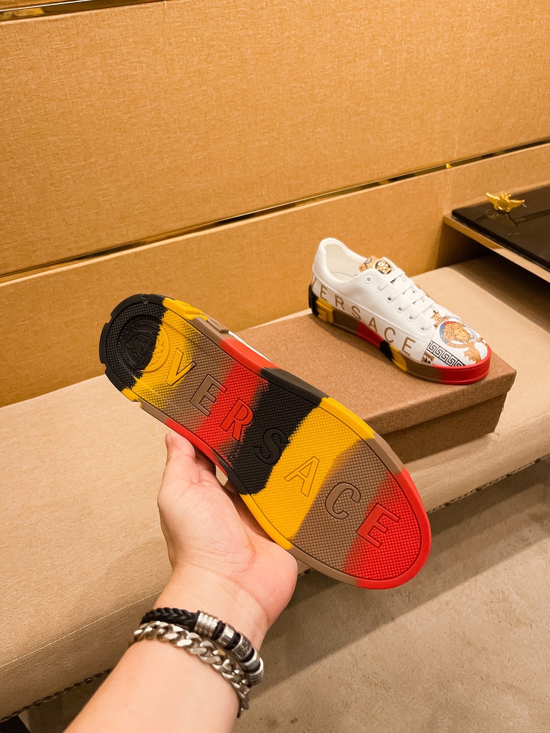Versace Medusa Low-Top Sneakers Multicolor
