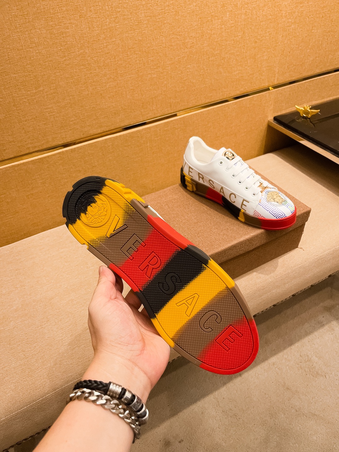 Versace Medusa Low-Top Sneakers Multicolor