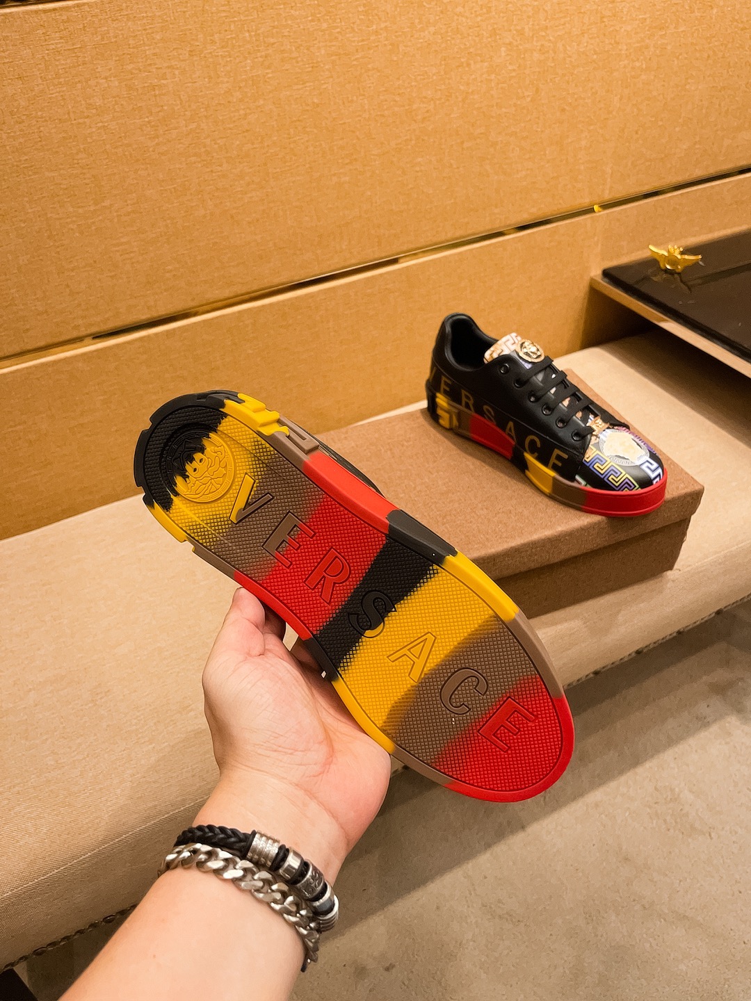 Versace Medusa Low-Top Sneakers Multicolor
