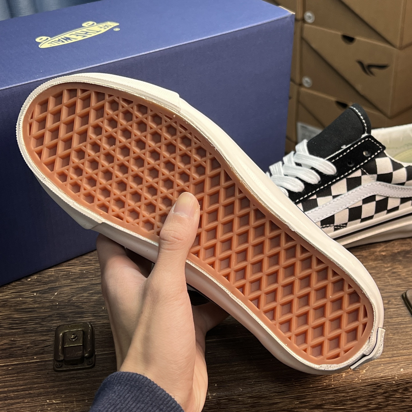 Vans Old Skool 36 DX Checkerboard Sneakers Black/White