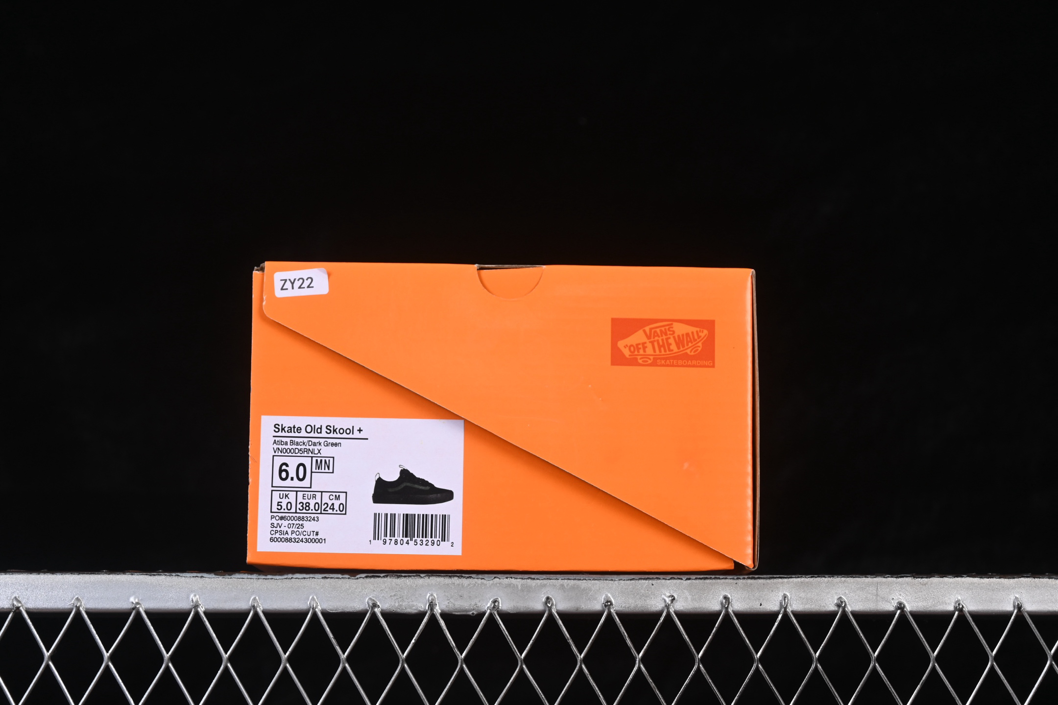 Vans Skate Old Skool+ Skate Shoes Black/Dark Green