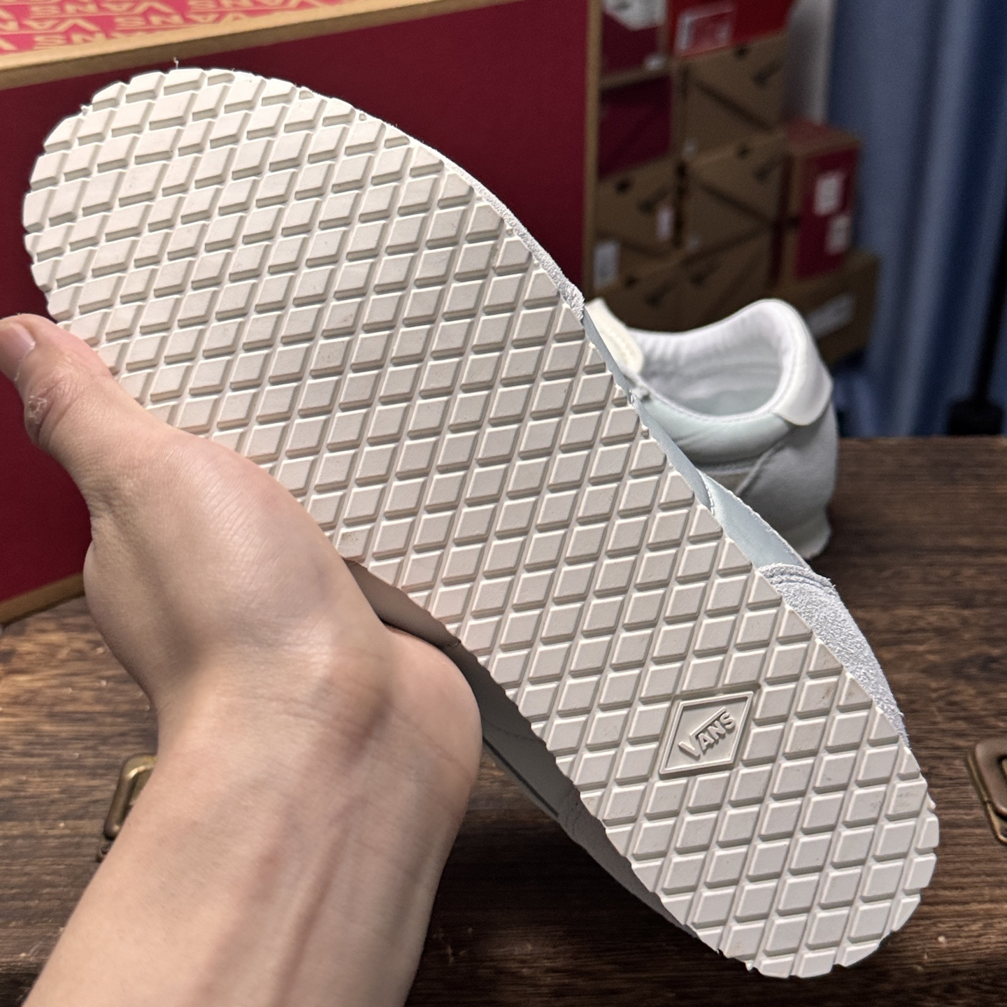 Vans Super LowPro Retro Thin-Sole Sneakers Mint