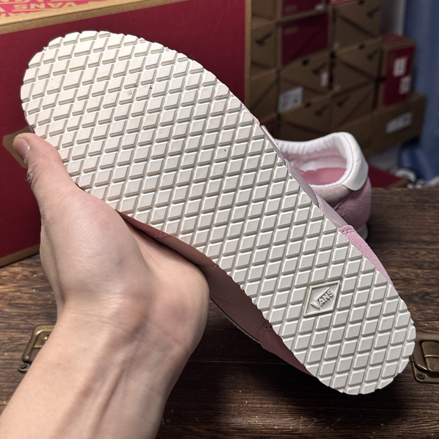 Vans Super LowPro Retro Thin-Sole Sneakers Pink