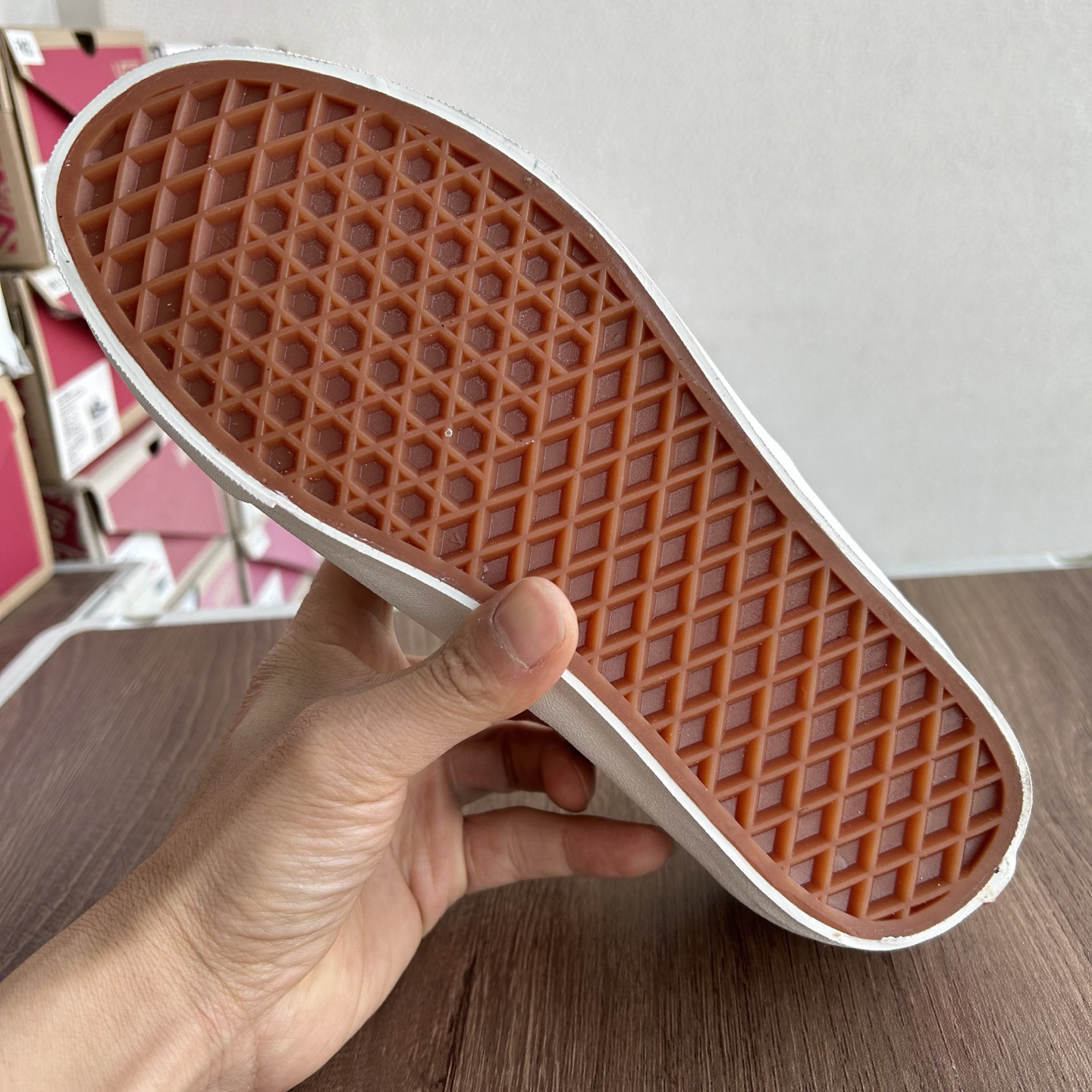 Vans Authentic 44 DX Low-Top Skate Shoes Beige