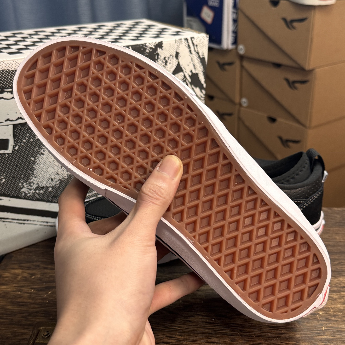 PALACE x Vans Half Cab Skate Shoes Black