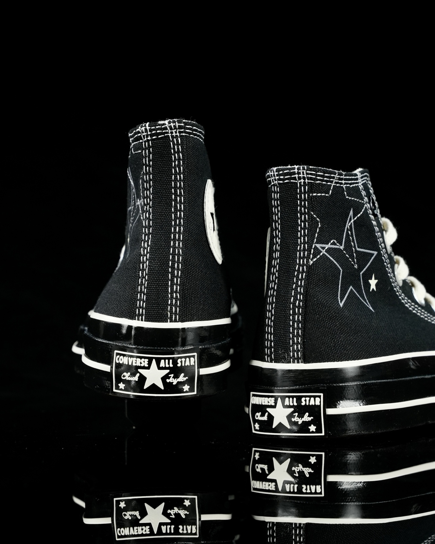 Converse Chuck 70 Star Stitch High-Top Sneakers Black