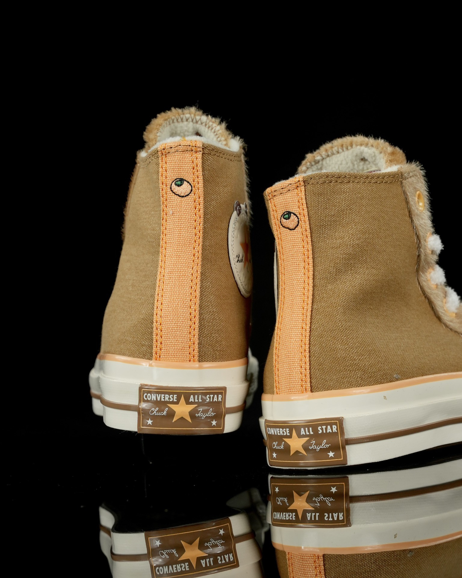 Converse Chuck 70 Furry Animal High-Top Sneakers Khaki