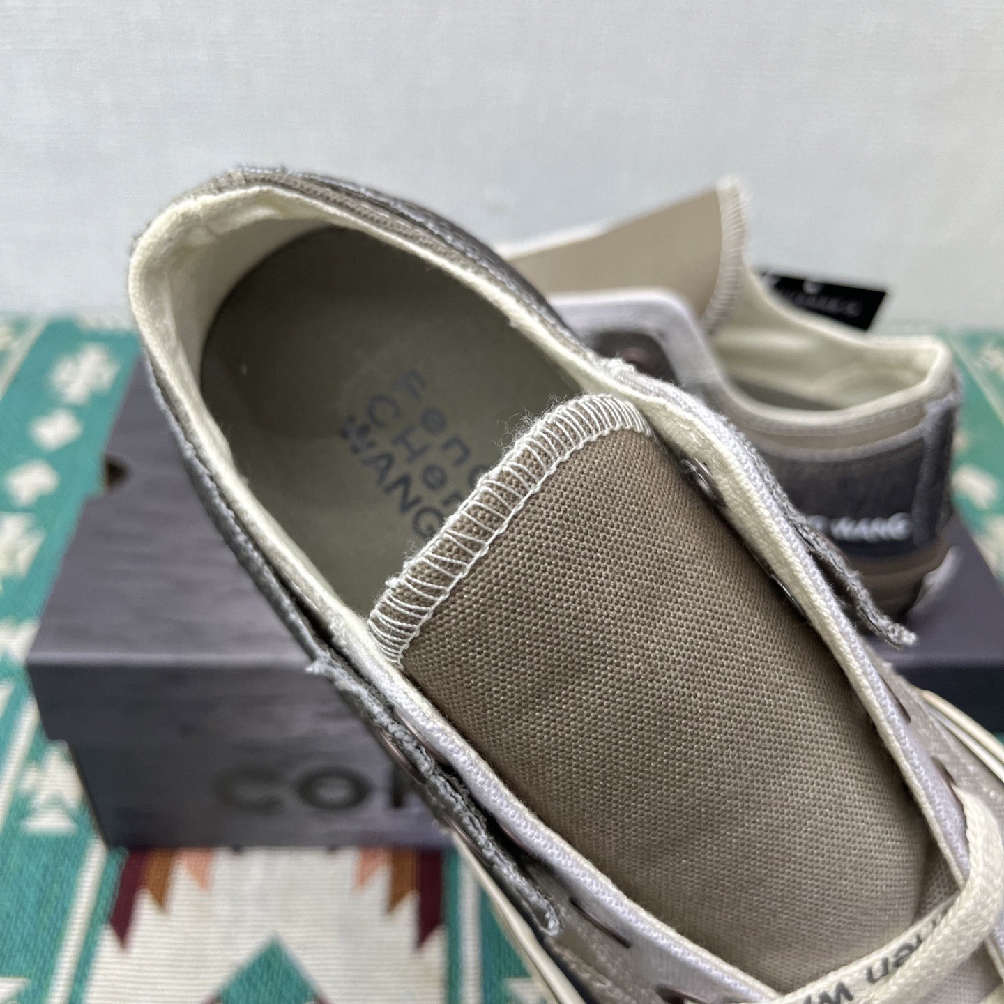 Converse x Feng Chen Wang Deconstructed Canvas Sneakers Brown