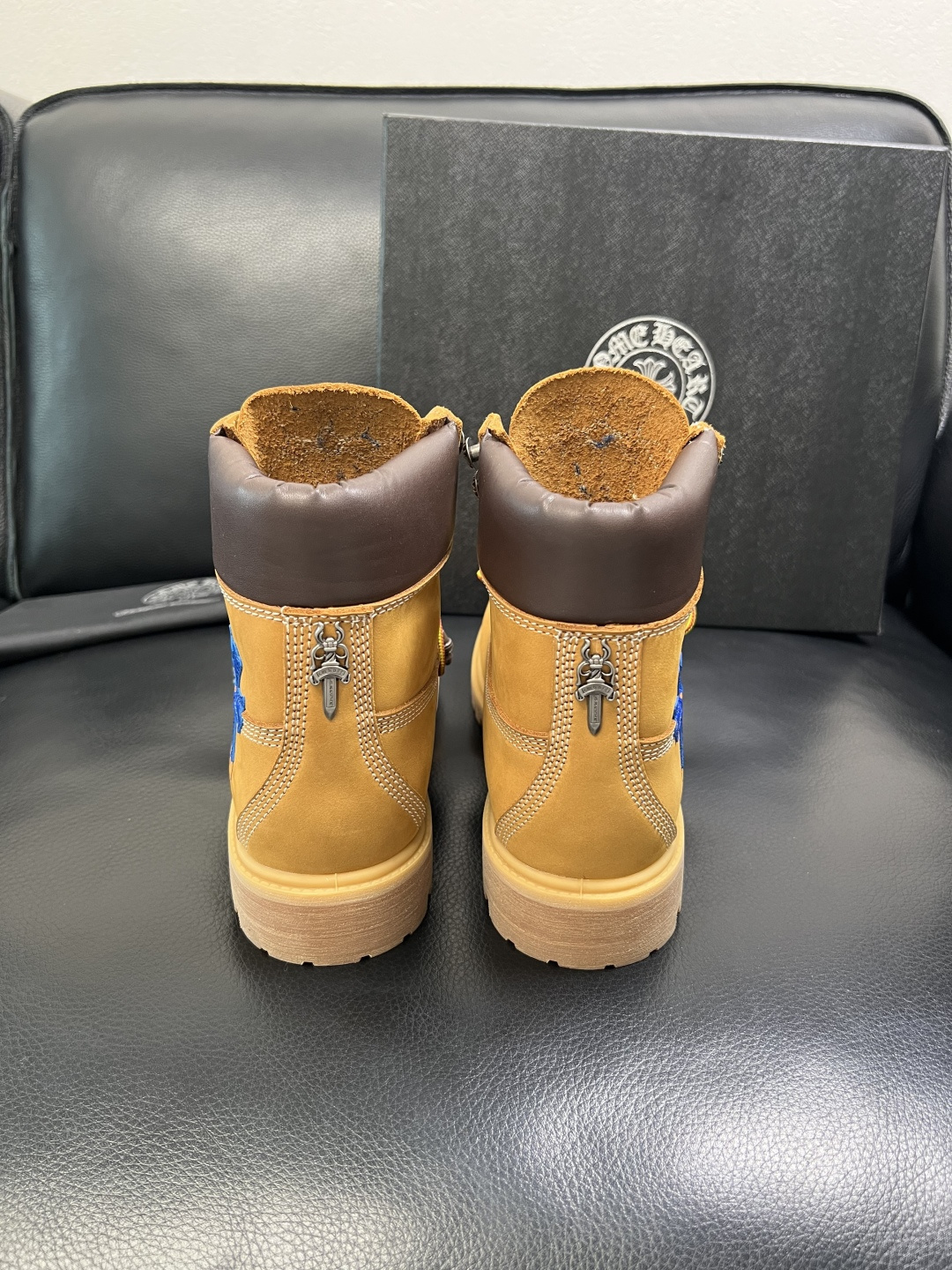 Chrome Heart x Timberland Work Boots Wheat