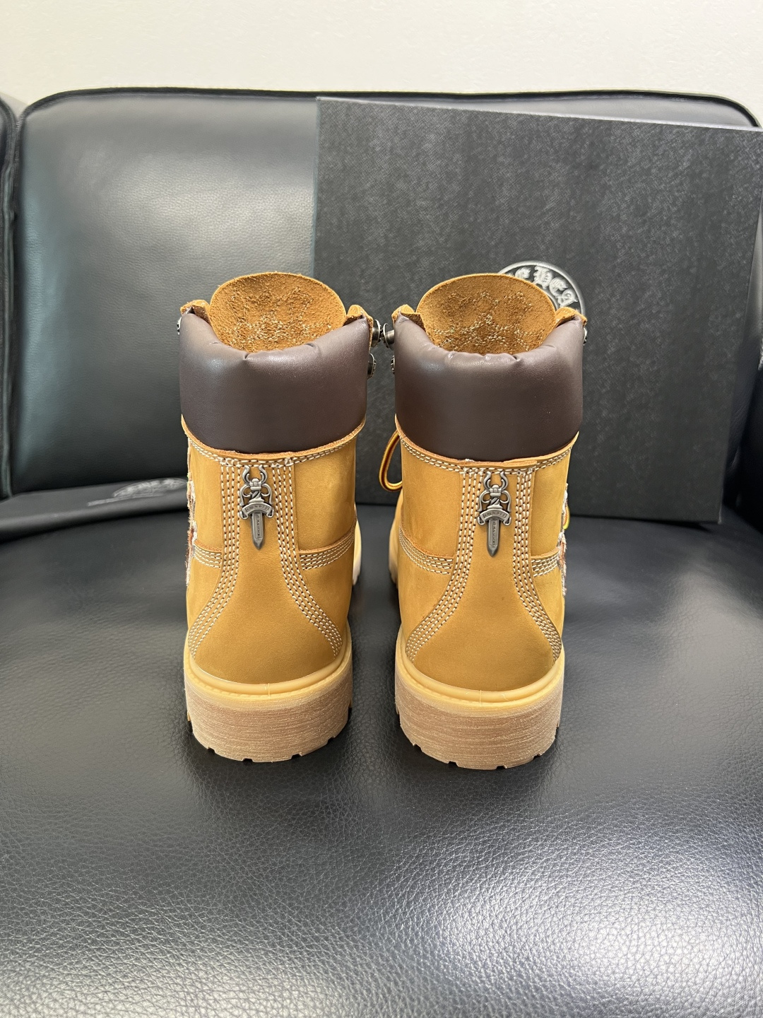 Chrome Heart x Timberland Lace-Up Boots Wheat
