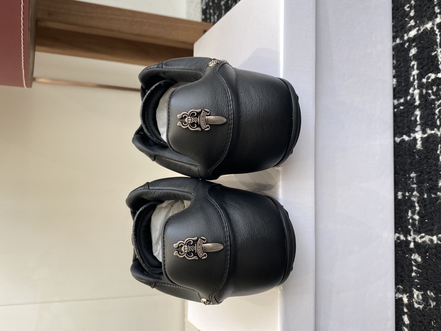 Rick Owens Leather Trainer Sneakers Black