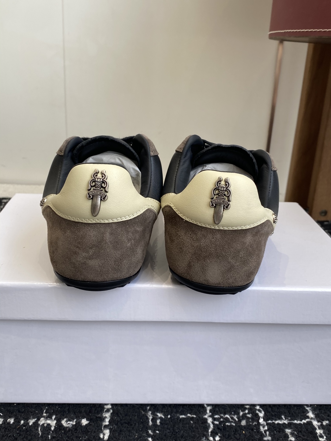 Rick Owens Low-Top Trainers Black/Khaki
