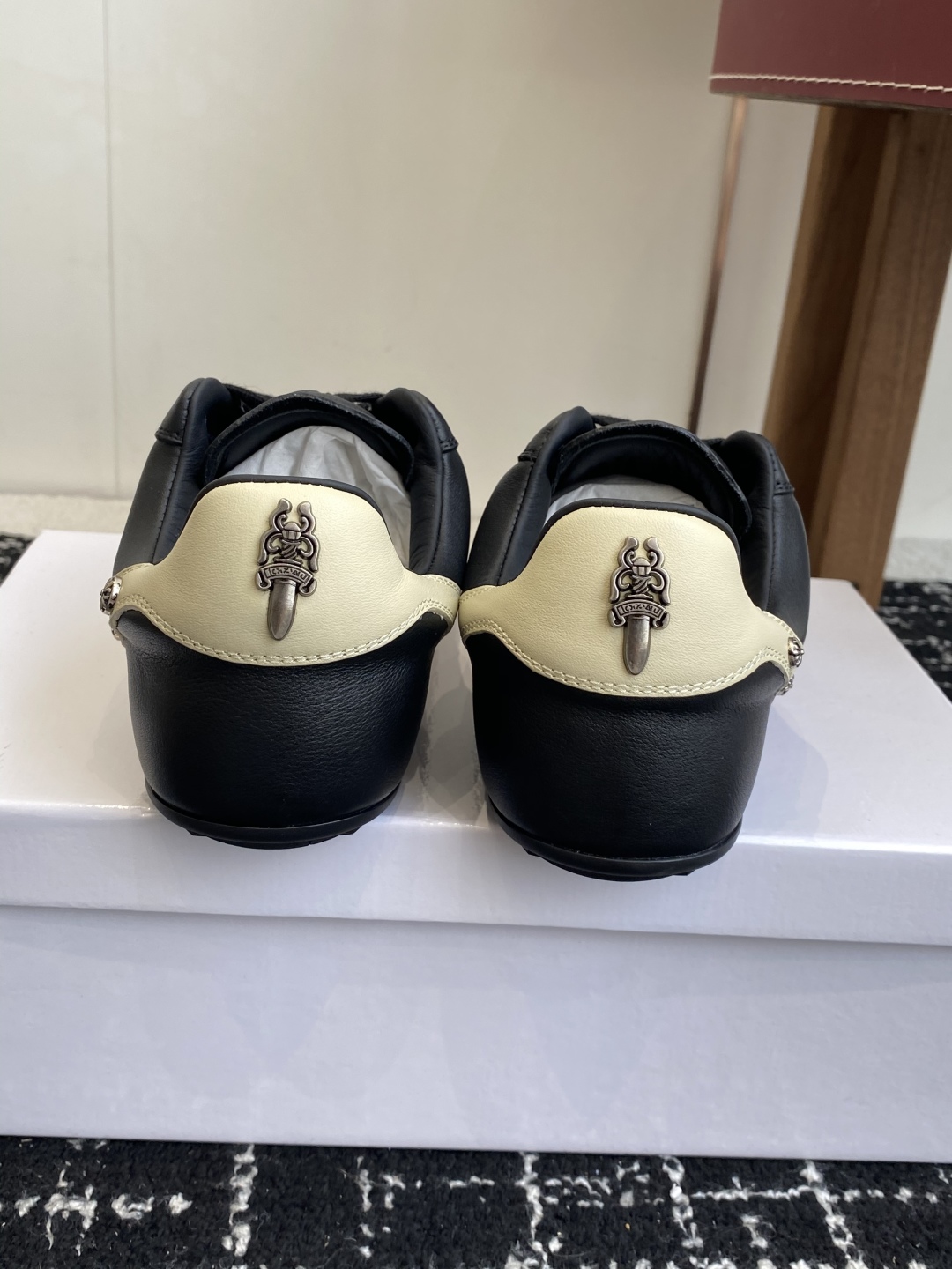 Rick Owens x Chrome Hearts Trainer Black/Beige