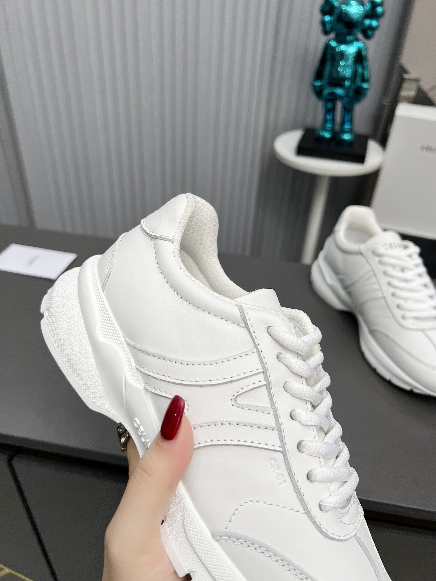 Celine Chunky Dad Sneakers White