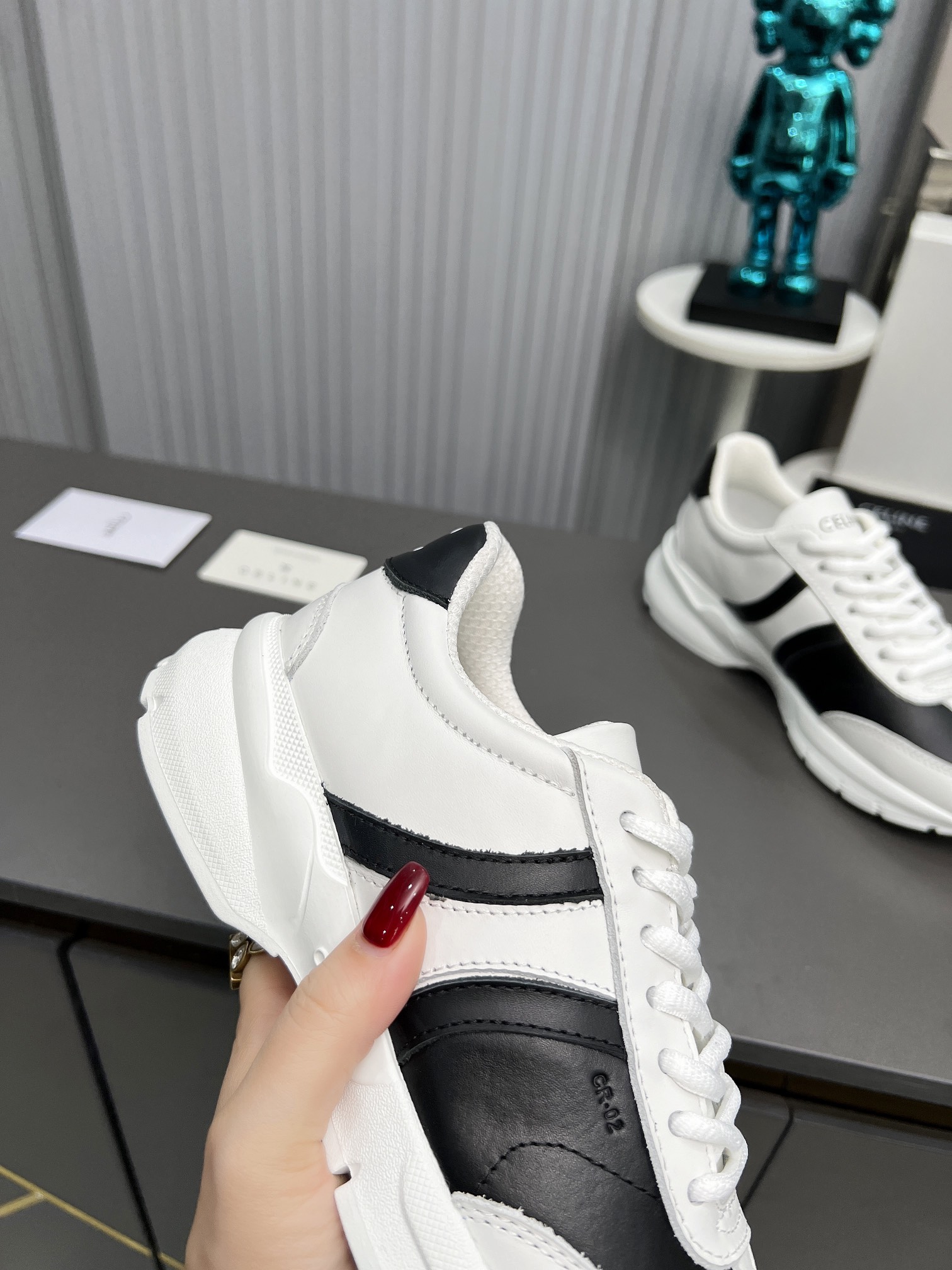Celine Chunky Dad Sneakers White/Black