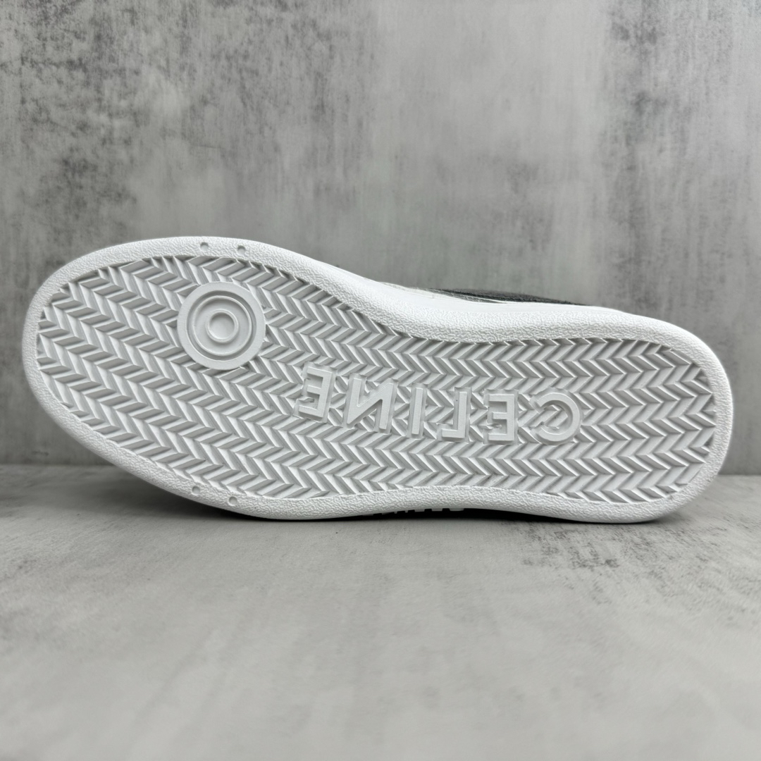 Celine Trainer Skate Sneakers White/Black