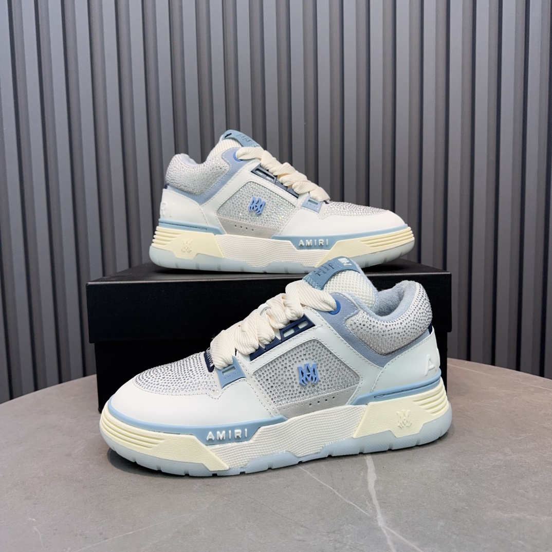 Amiri Crystal Low Sneakers Blue